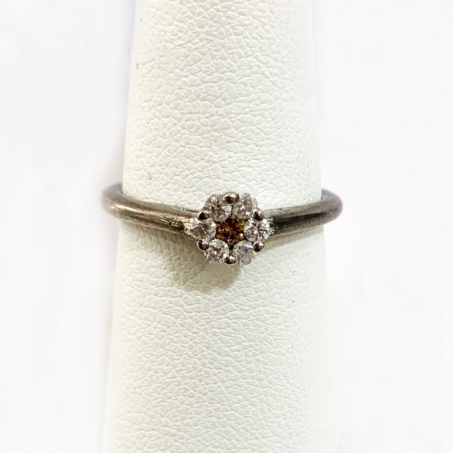 14k Rose Gold Brown Diamond Ring