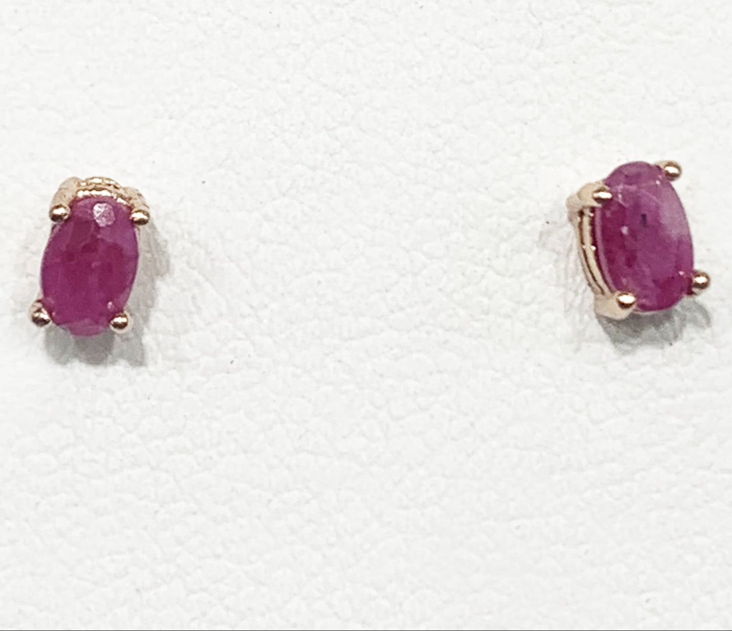 Sterling Silver Ruby Earrings