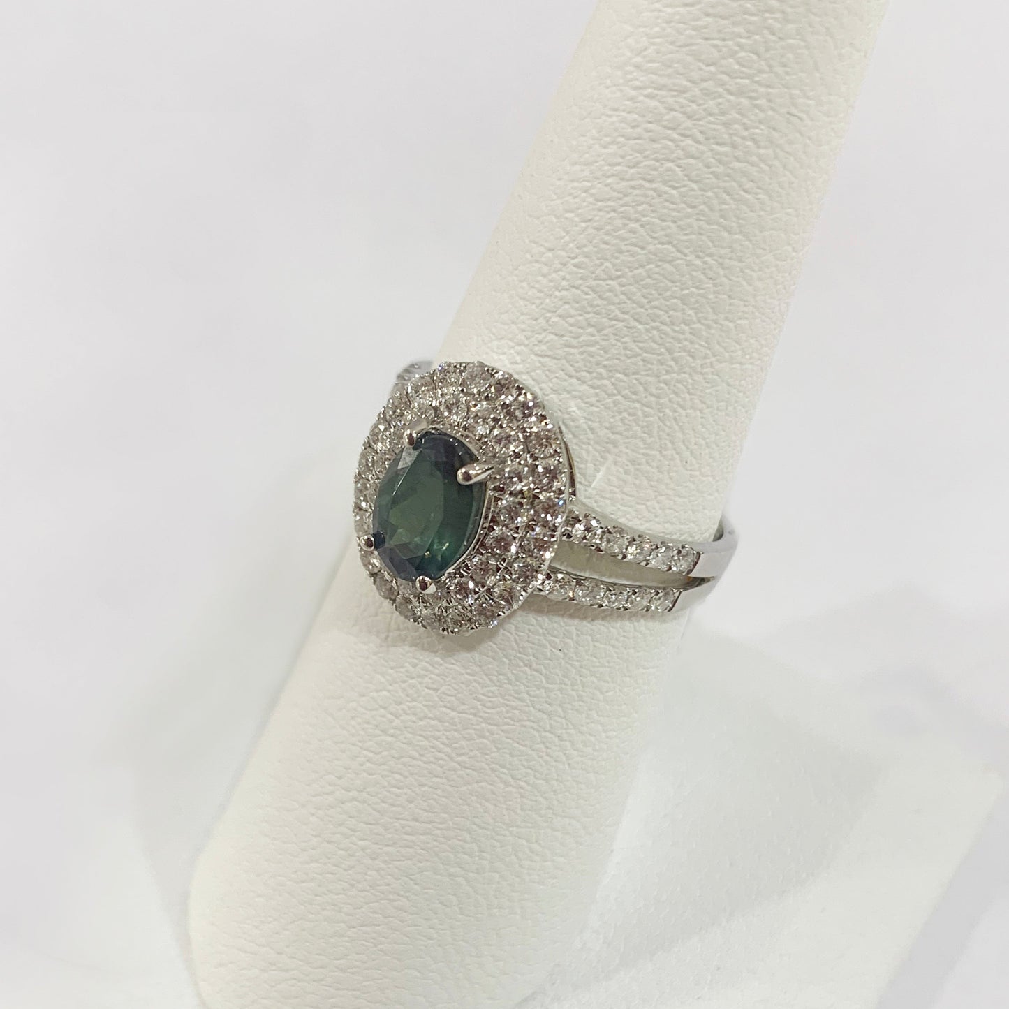 14K White Gold Alexandrite Ring