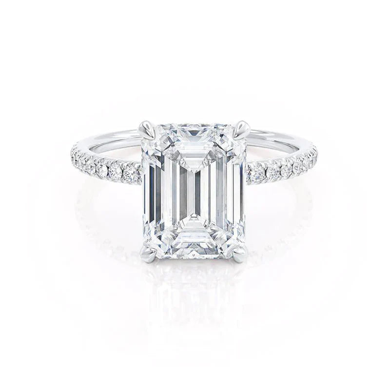 14K WHITE GOLD LAB GROWN DIAMOND RING