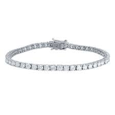 14K WHITE GOLD LAB GROWN DIAMOND  BRACELET