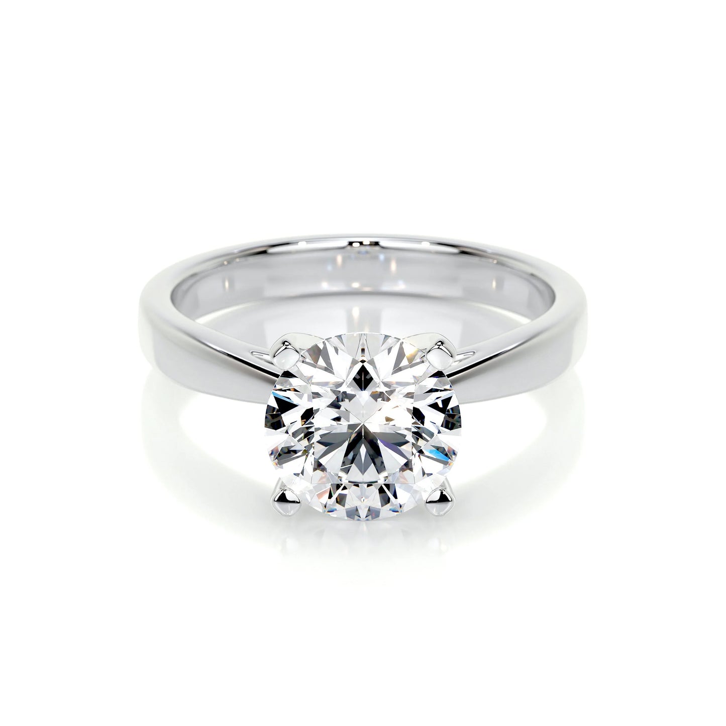 14K WHITE GOLD LAB GROWN DIAMOND RING