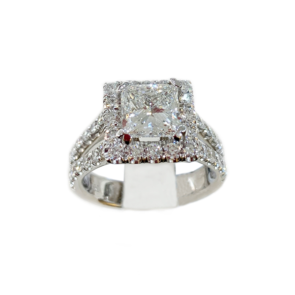 14k White Gold Diamond Ring