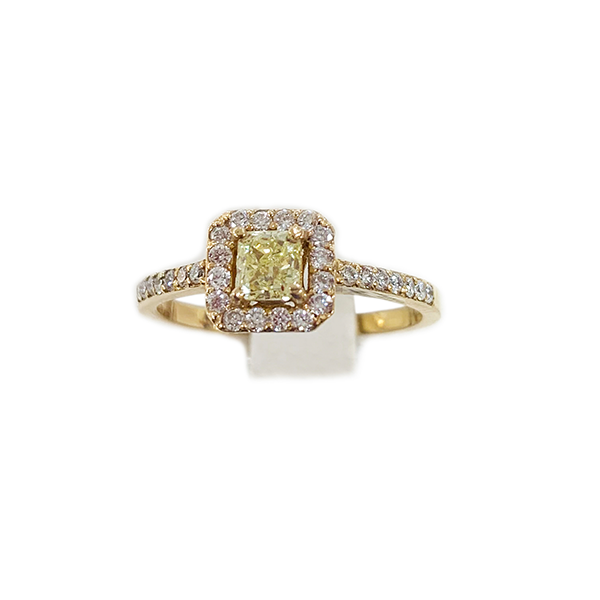 14k Yellow Gold Yellow Diamond Ring