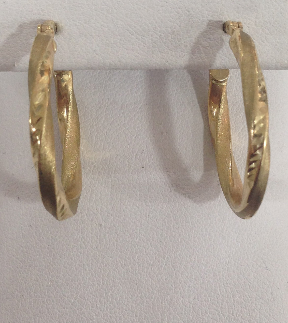 Gold Hoops Earrings