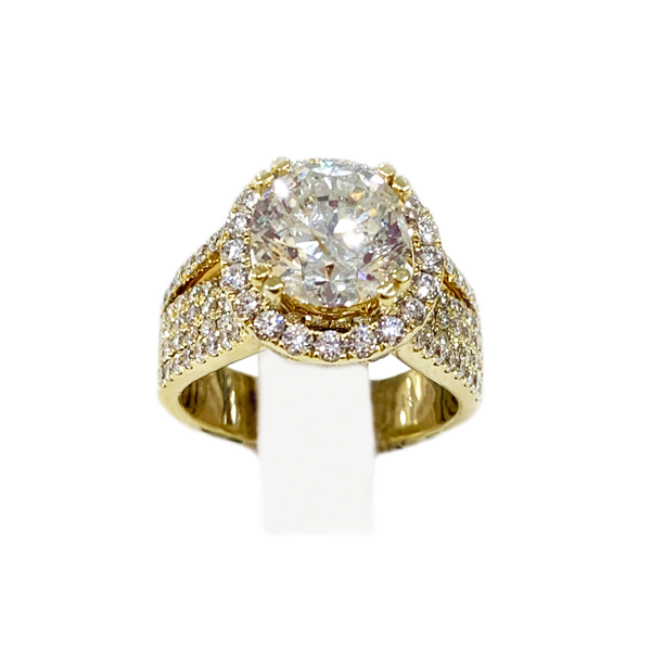 14k Yellow Gold Diamond Ring