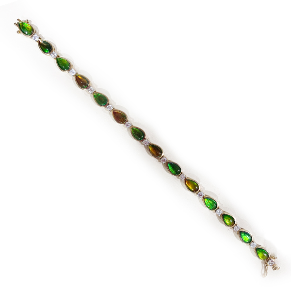 Sterling Silver Ammolite Bracelet