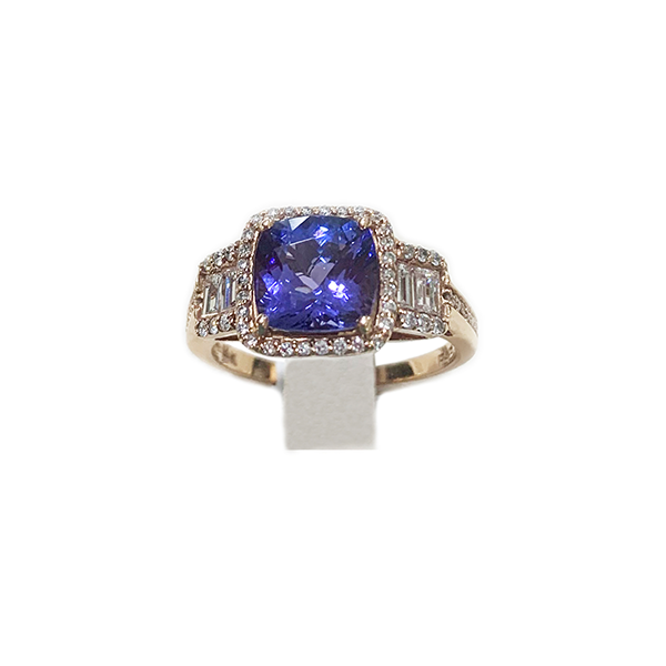 14k Rose Gold Tanzanite Ring