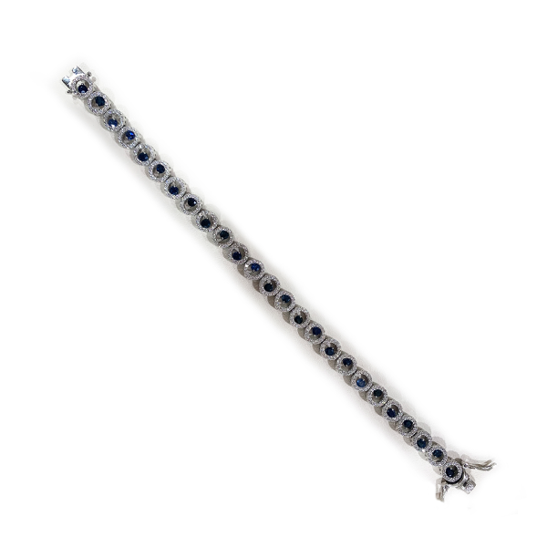 Sterling Silver Sapphire Bracelet