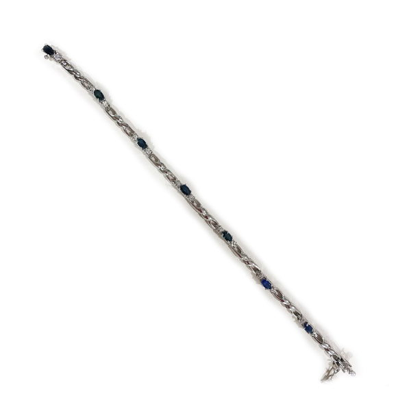 Sterling Silver Sapphire Bracelet