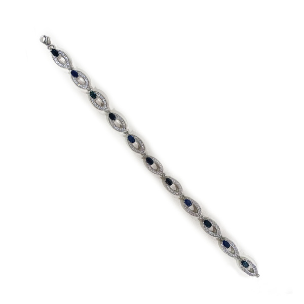 Sterling Silver Sapphire Bracelet