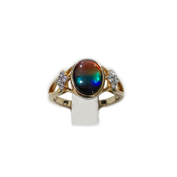 Sterling Silver Ammolite Ring