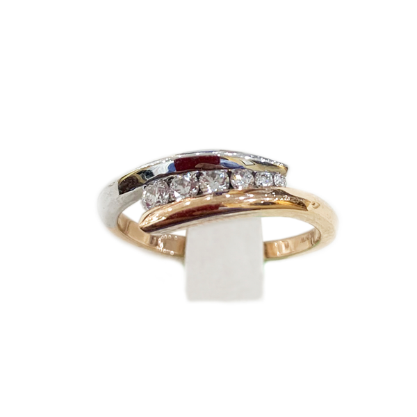 14k Two Tone Diamond Ring