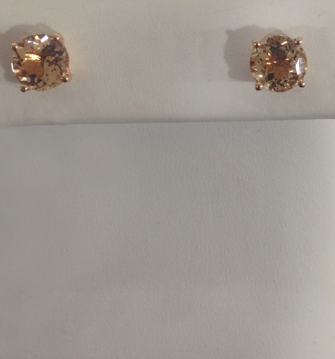 14k Rose Gold Morganite Earrings