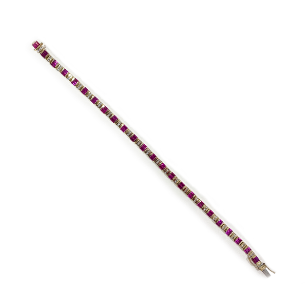 14k Yellow Gold Ruby Bracelet