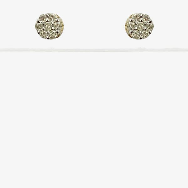 10k White Gold Diamond Earrings