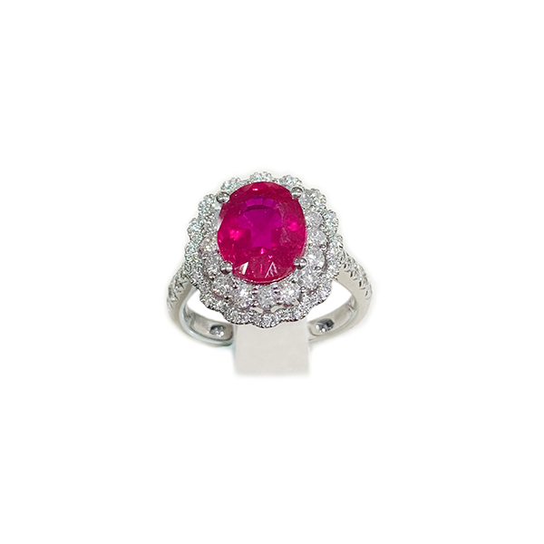 14k White Gold Ruby Ring