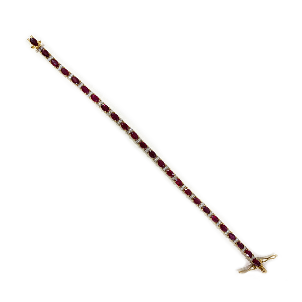 14k Yellow Gold Ruby Bracelet