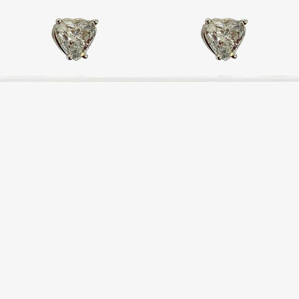 14k White Gold Diamond Earrings