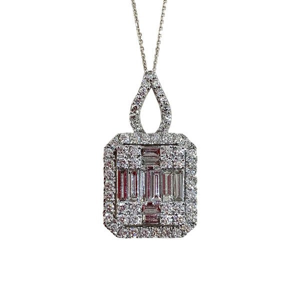 Diamond Baguette Pendant