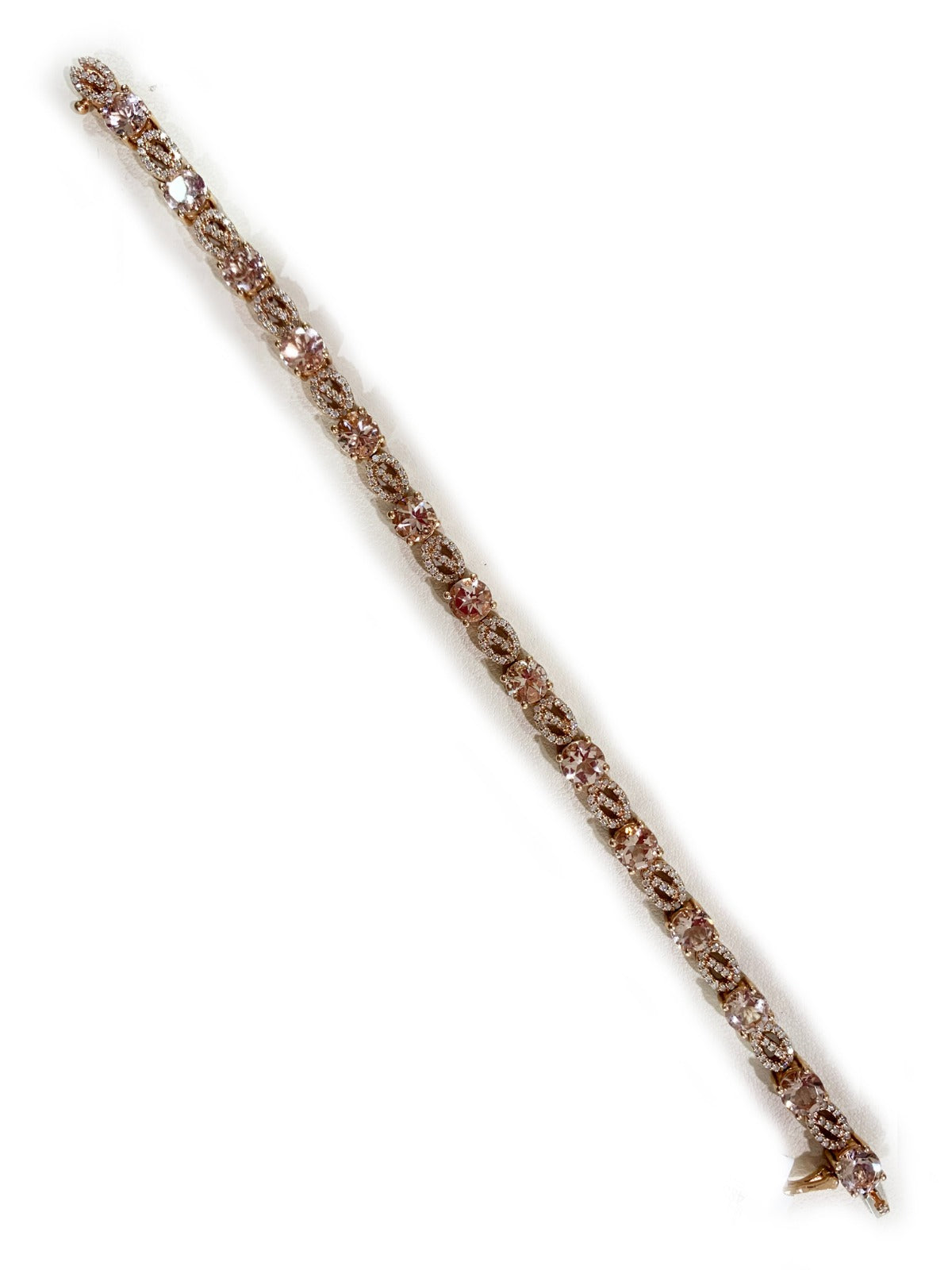 14k Rose Gold Morganite Bracelet