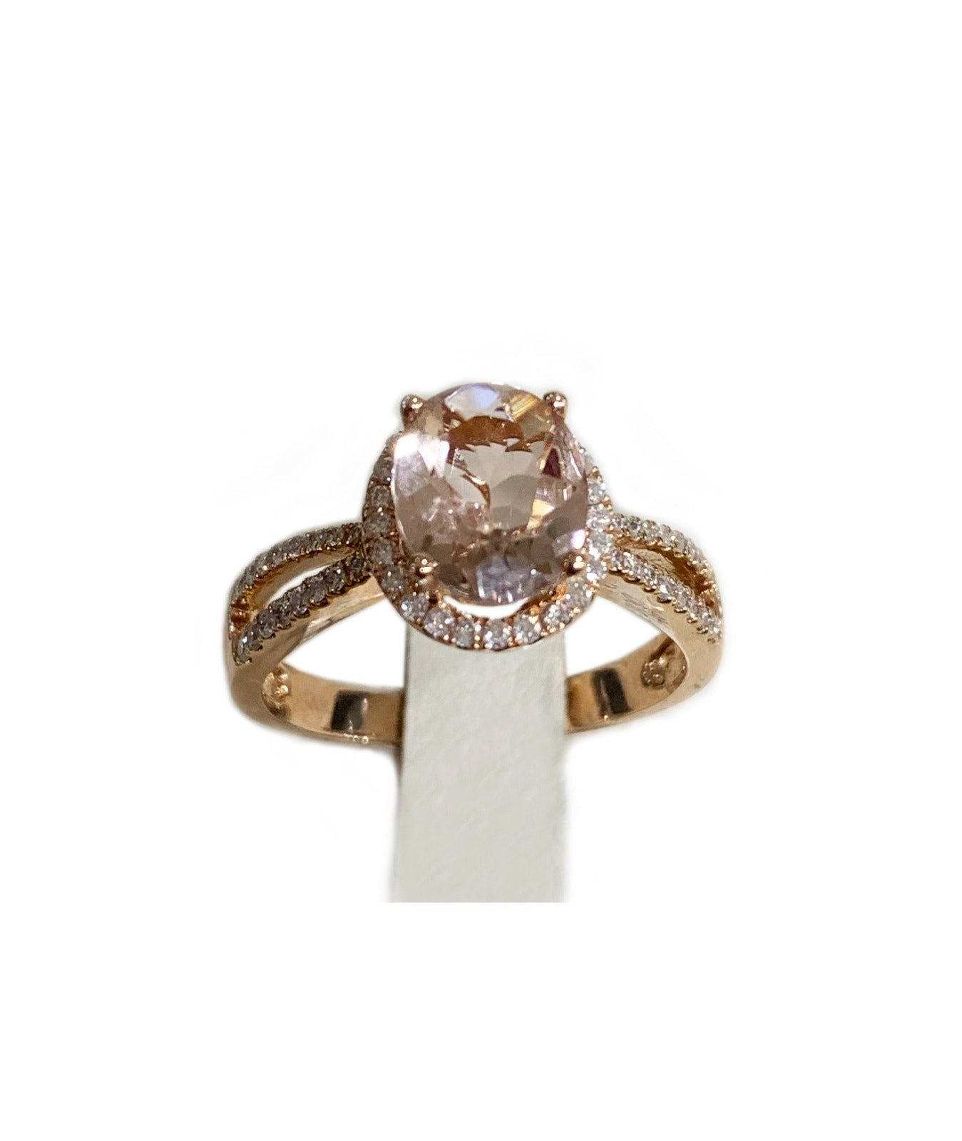 14k Rose Gold Morganite Ring