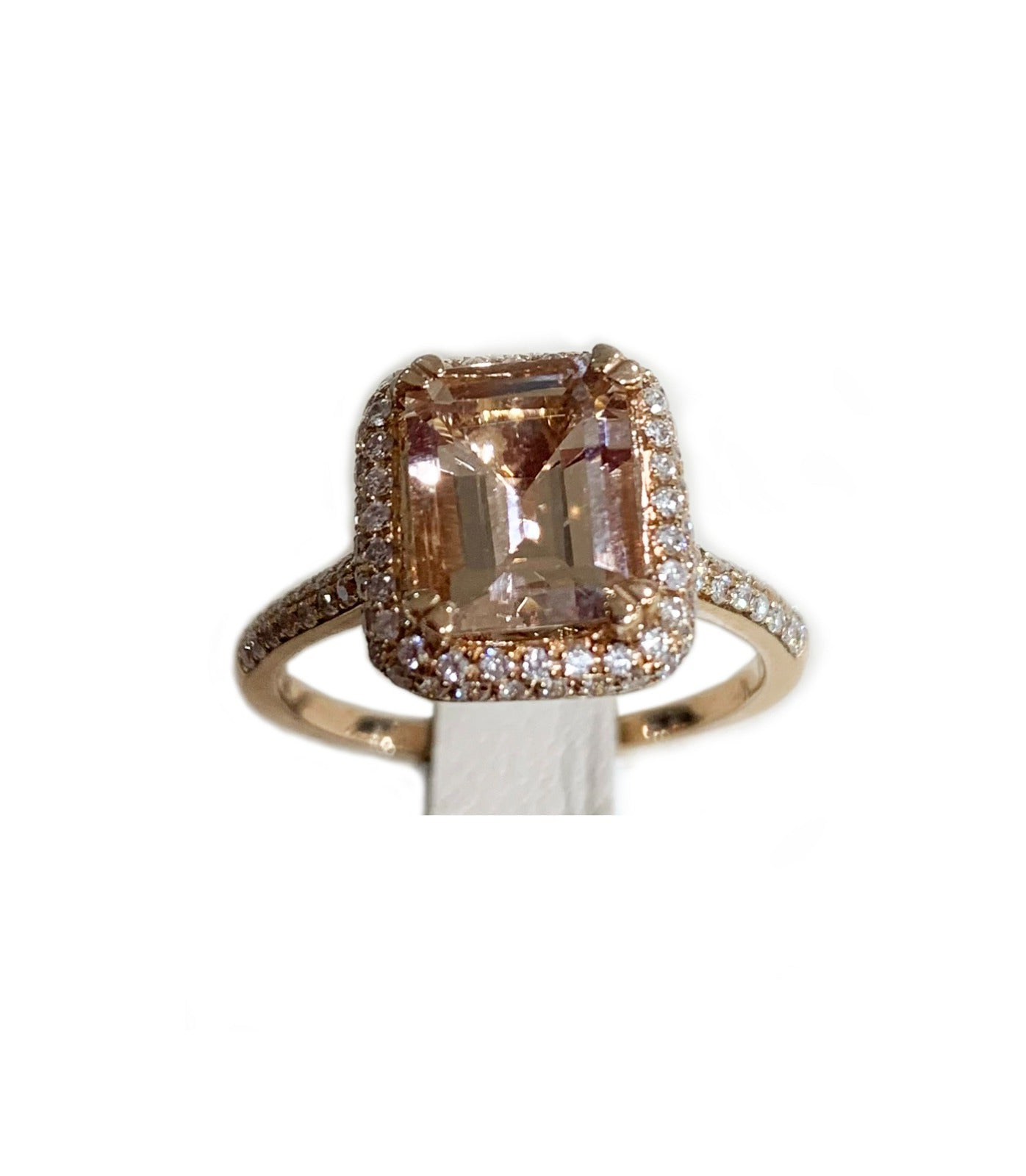 14k Rose Gold Morganite Ring