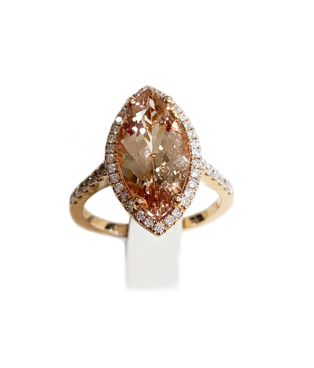 14k Rose Gold Morganite Ring