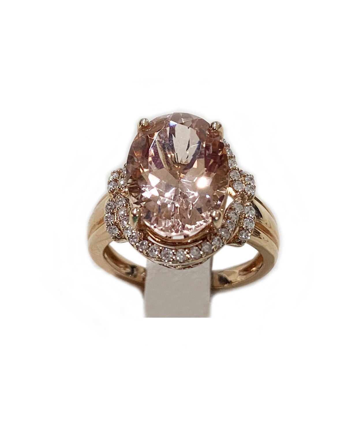 14k Rose Gold Morganite Ring