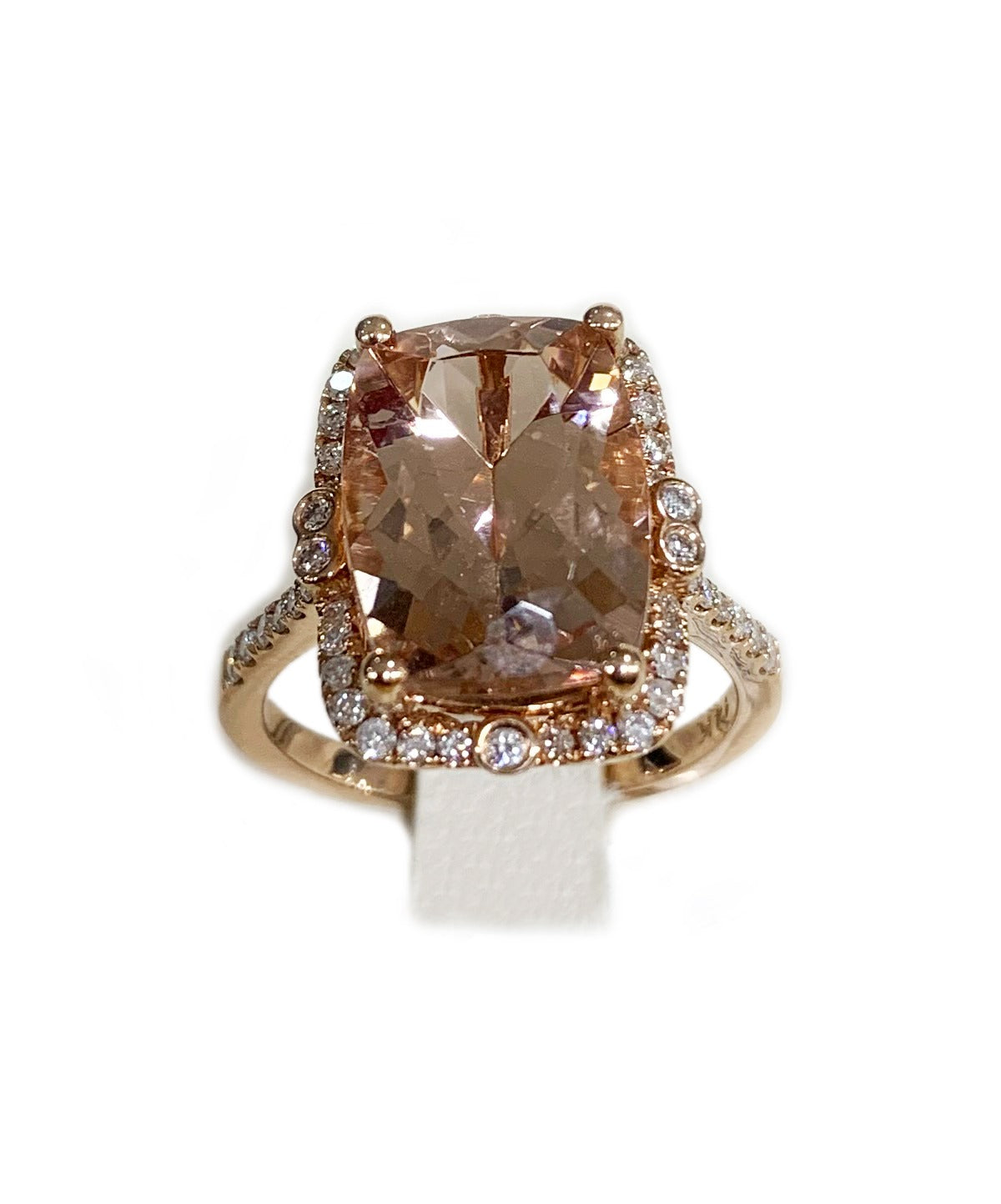 14k Rose Gold Morganite Ring