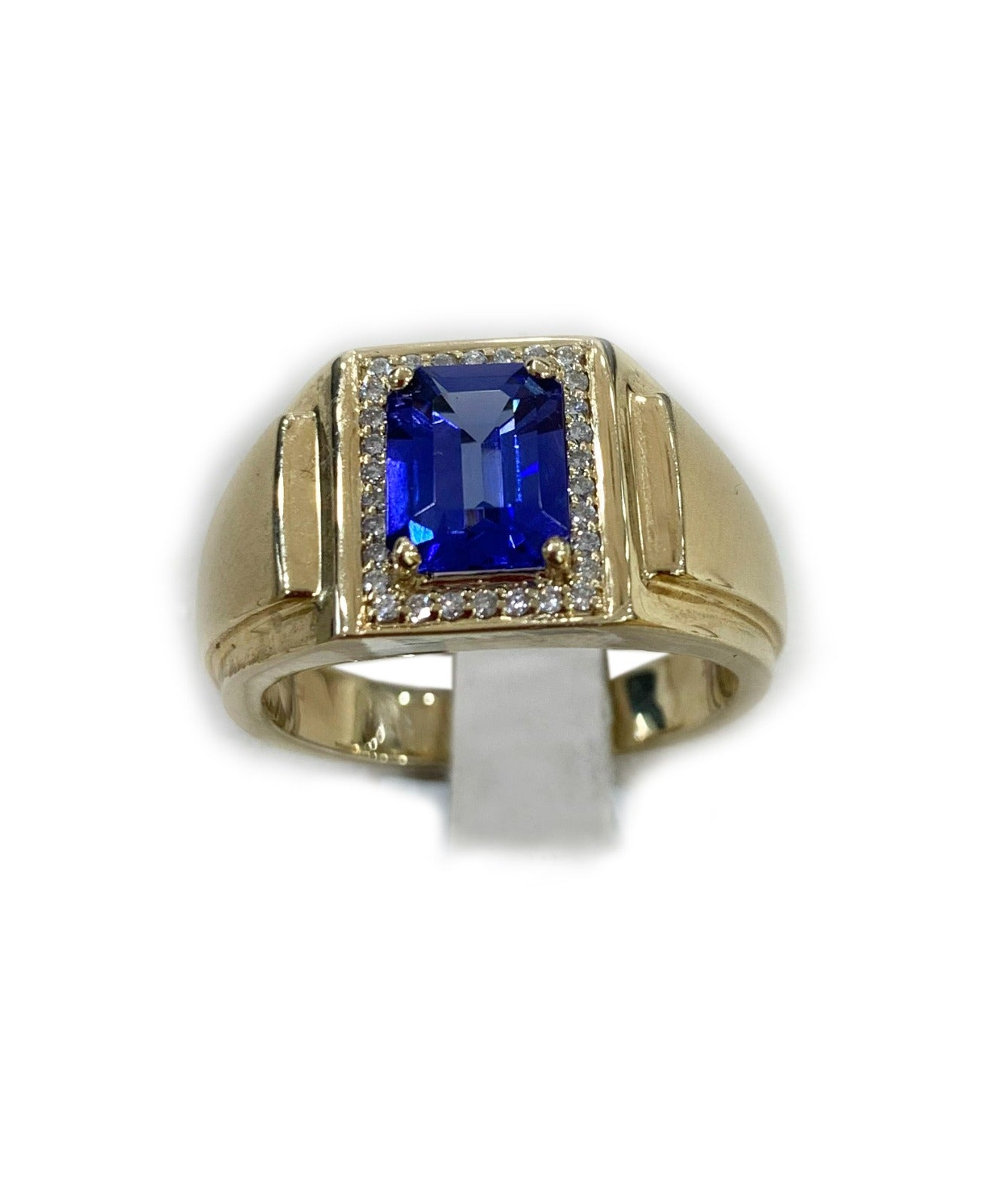 14k Yellow Gold Mens Tanzanite Ring – Noble Jewelers