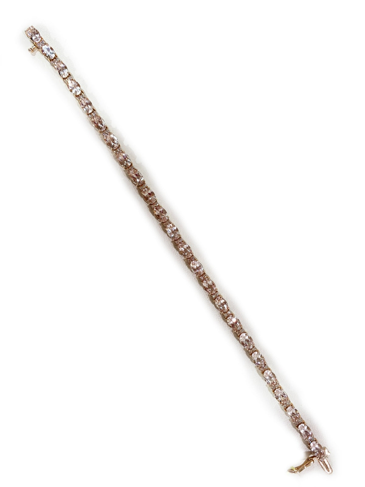 14k Rose Gold Morganite Bracelet