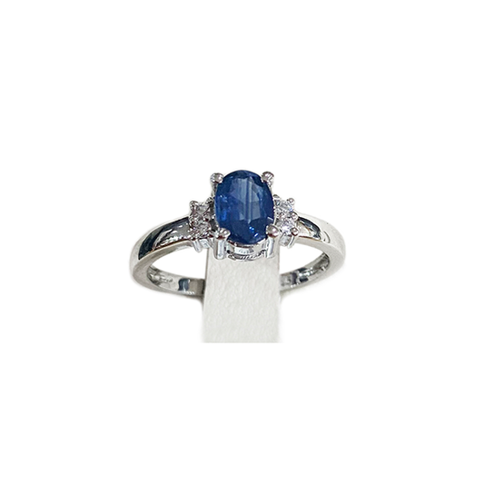 14k White Gold Sapphire Ring