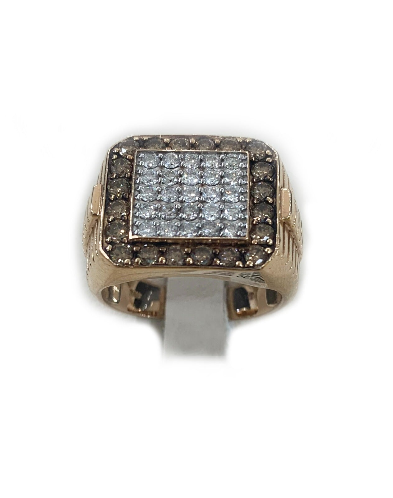 Mens chocolate diamond on sale ring