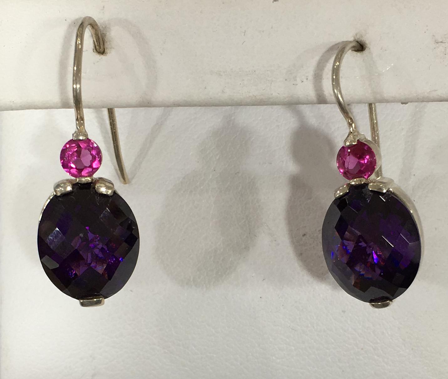 Sterling Silver Amethyst Earring