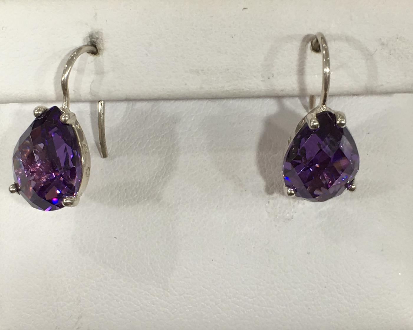 Sterling Silver Amethyst Earring