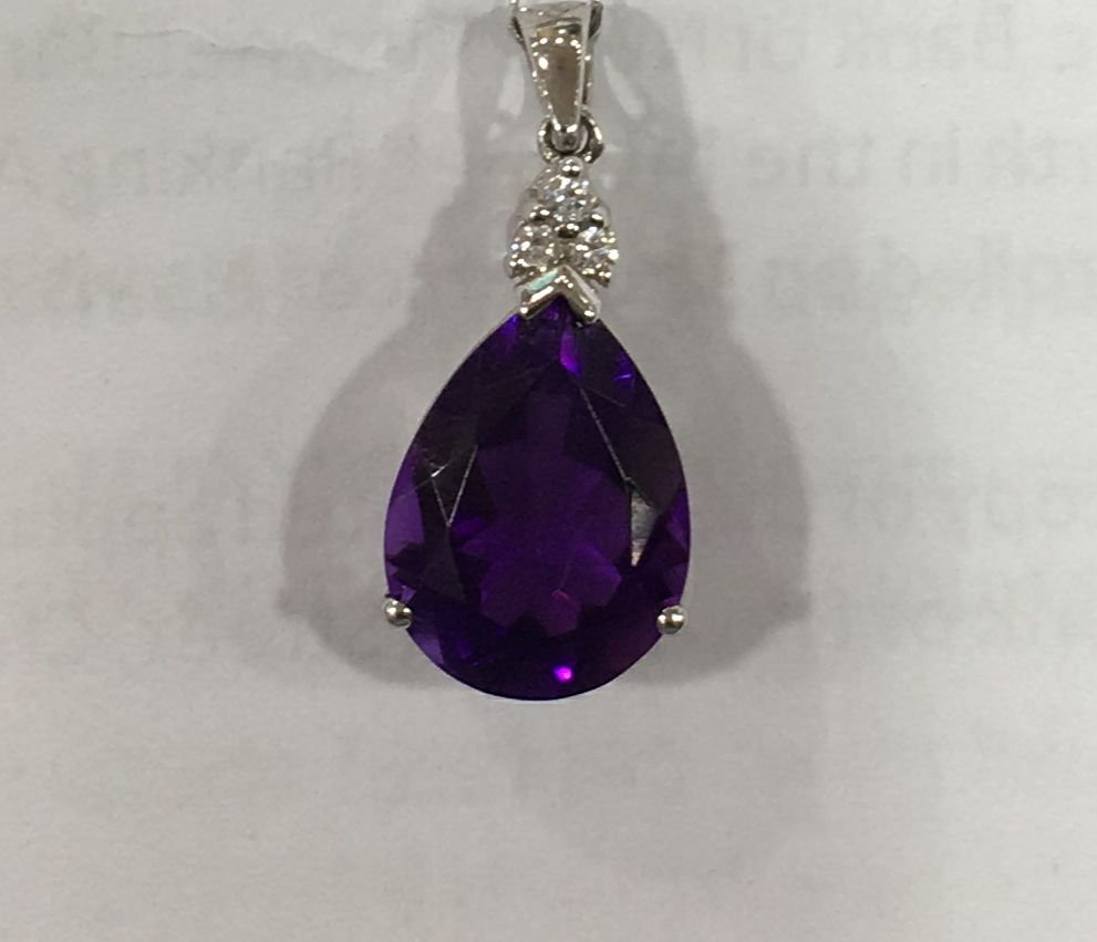 Sterling Silver Amethyst Pendant