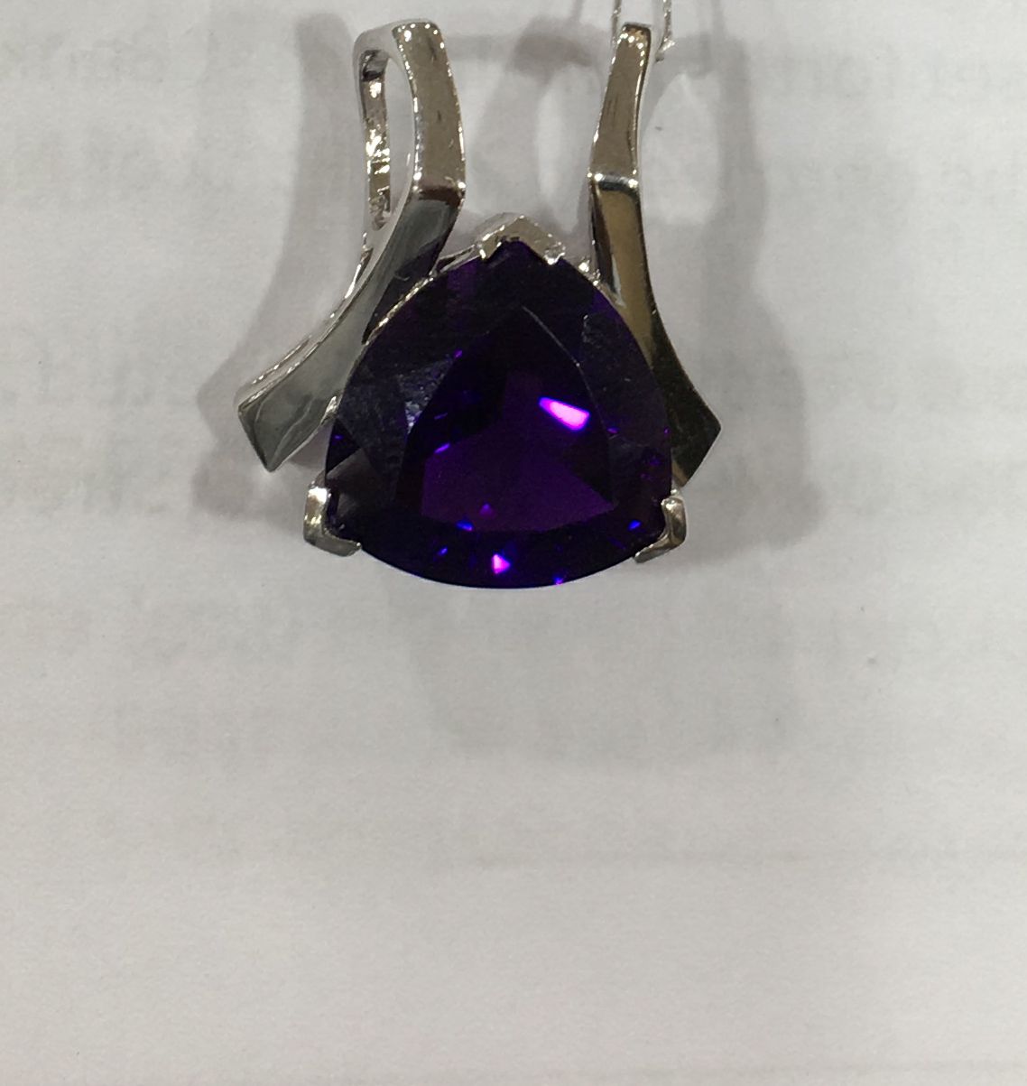 Sterling Silver Amethyst Pendant