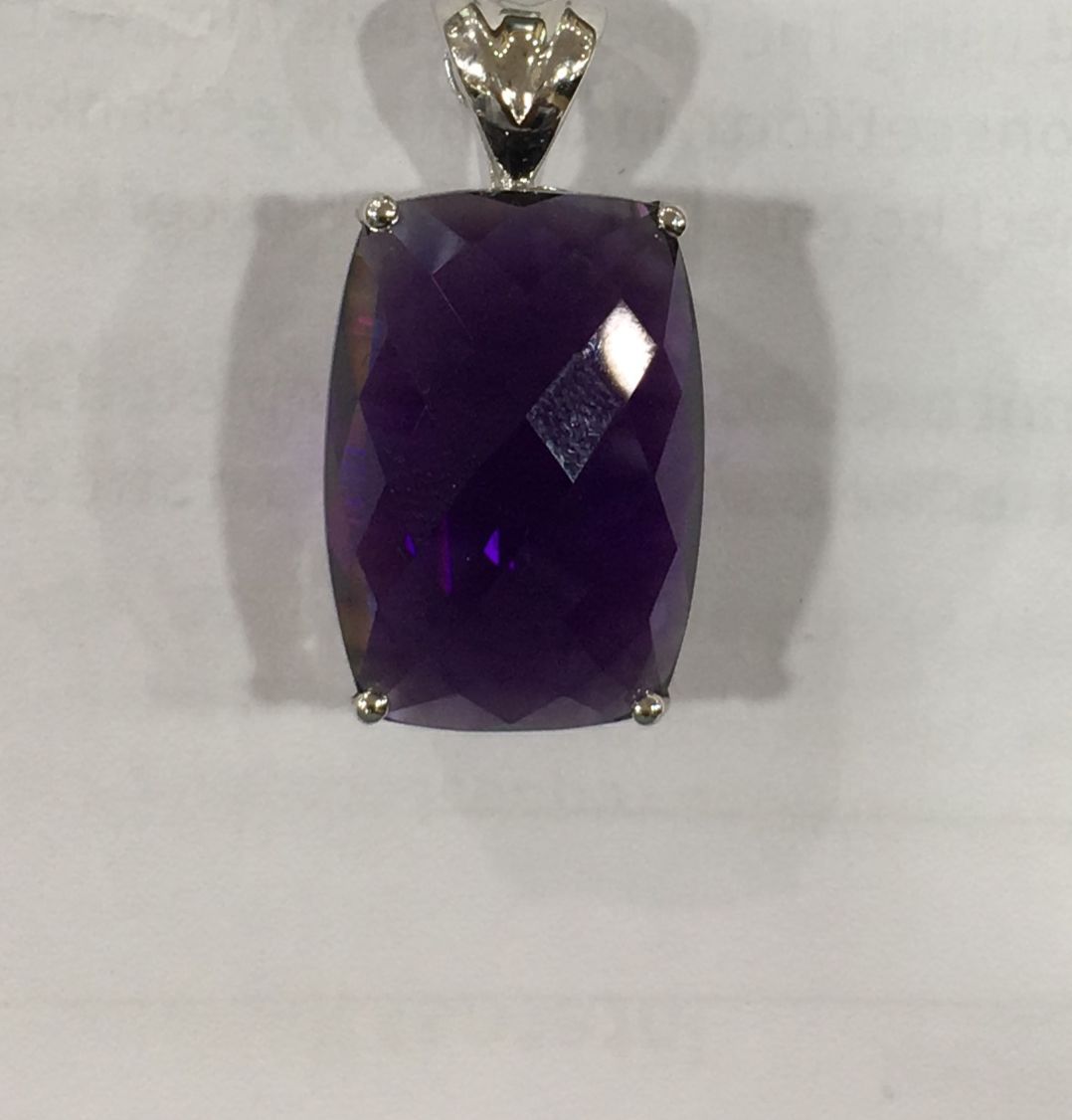 Sterling Silver Amethyst Pendant