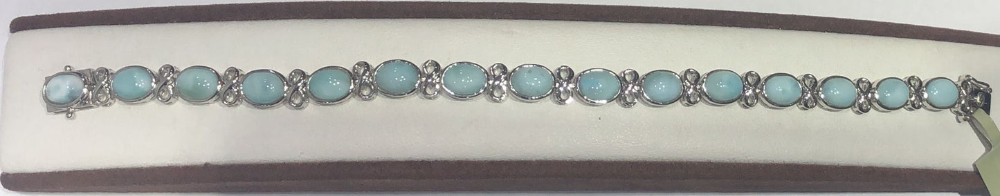 Sterling Silver Larimar Bracelet