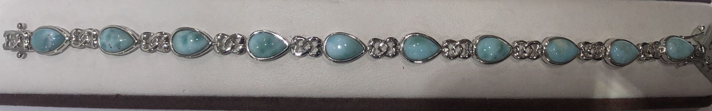 Sterling Silver Larimar Bracelet