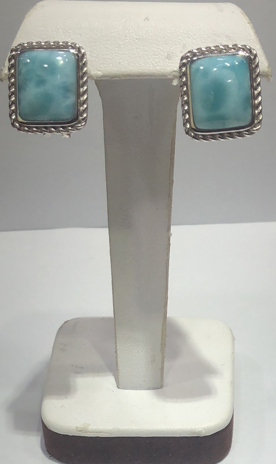 Sterling Silver Larimar Earring