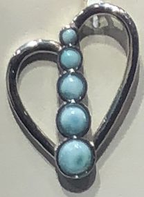 Sterling Silver Larimar Pendant