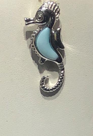 Sterling Silver Larimar Pendant