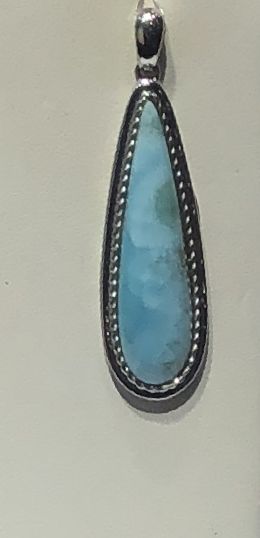 Sterling Silver Larimar Pendant