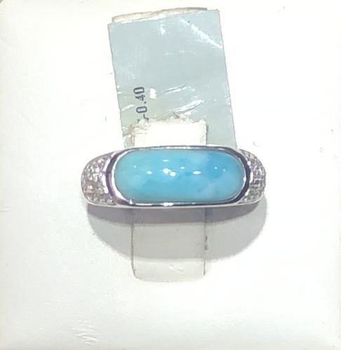 Sterling Silver Larimar Ring