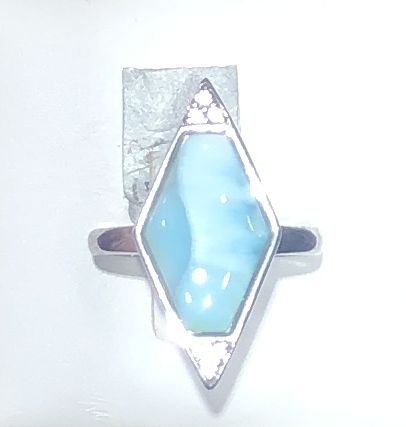 Sterling Silver Larimar Ring