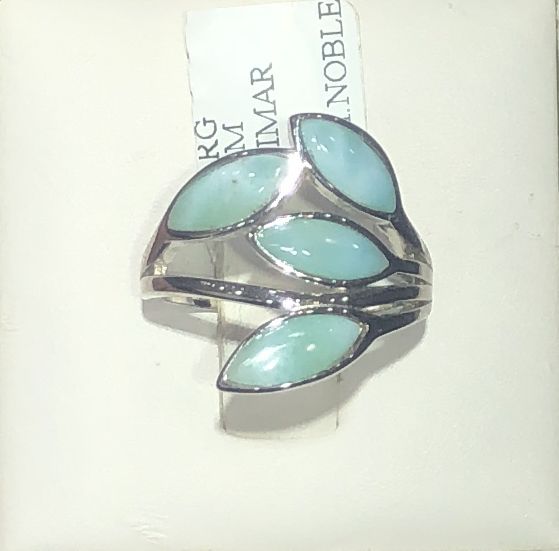 Sterling Silver Larimar Ring