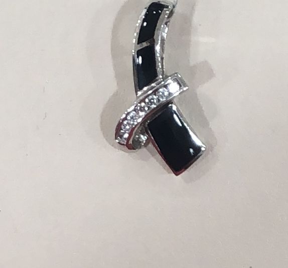 Sterling Silver Onyx Pendant