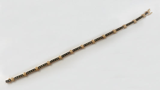 14k Rose Gold Chocolate Diamond Bracelet